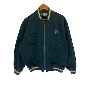 Giubbotto bomber vintage anni &#39;90 McGregor Sportswear con cerniera intera, prodotto in Giappone