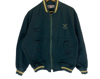 vintage 90s mcgregor sportswear bomber jacket full zipper made in japan
