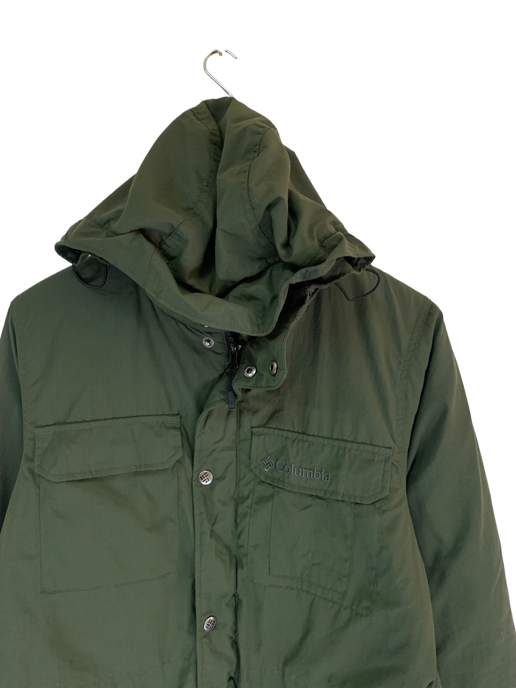 Vintage Columbia Sportswear Omni Heat Jacket Hideen Hoodie