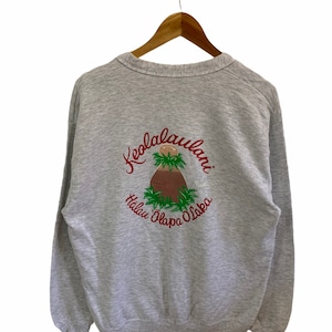 vintage jaren 90 vest keolalaulani halau Olapa Olaka tag jerzees gemaakt in de VS groot logo dansgezelschap in Californië