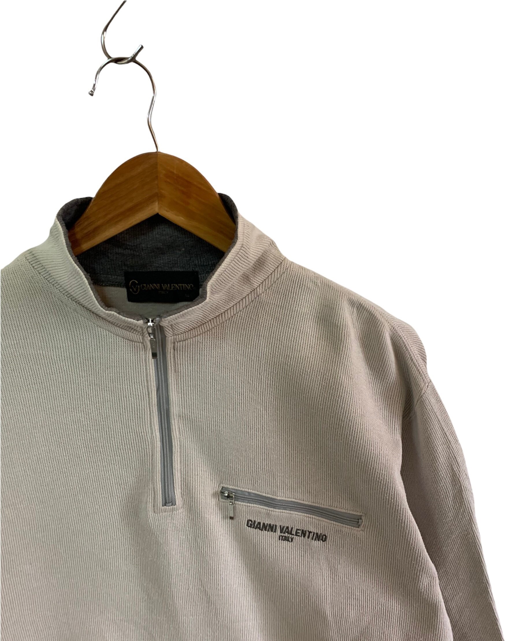 【VALENTINO】1990s Half Jip Logo S/S Knit VALENTINO】1990s Half Jip Logo S/S Knit