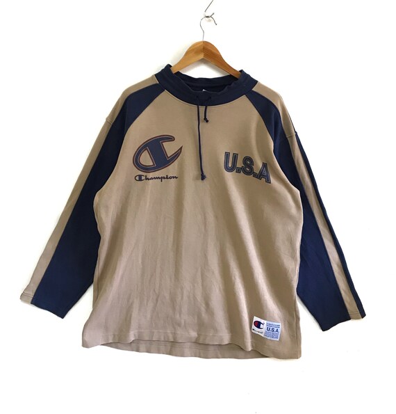 vintage champion sweatshirt pullover turtle neck 9