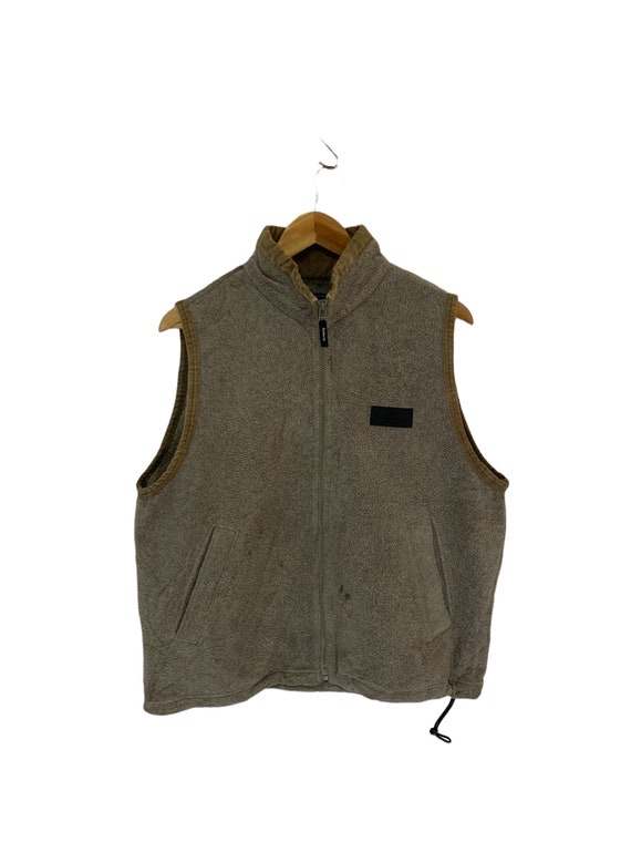 Vintage 90s Burberry Fleece Vests Large Size Full Zipper - Etsy