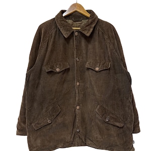 vintage 80s gianni erba corduroy double pocket jacket chore made in italy