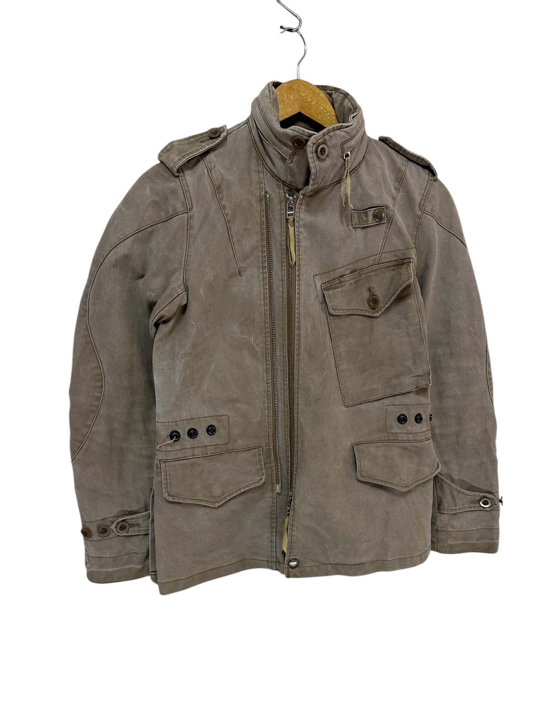 archive 90’s FICCE design tracker jacket F2CE Deconstructed Layered Zip-Up Jacket