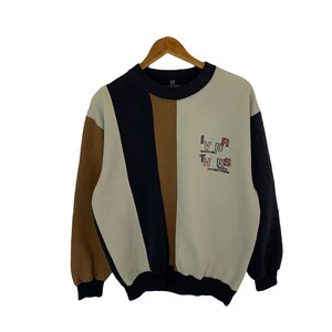vintage 90s ivy brothers sweatshirt big logo multicolour jumper pullover