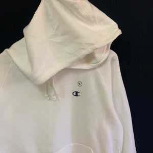 vintage 90s champion hoodie with tag never use sweatshirt small embroidery logo large size hip hop swag image 3