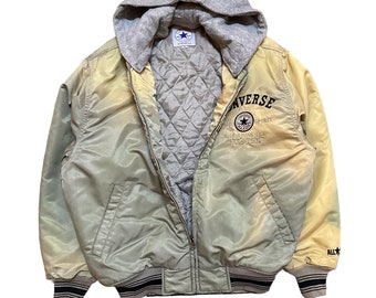 Vintage 90s Converse All Stars Bomber Jacket Flight Jacket