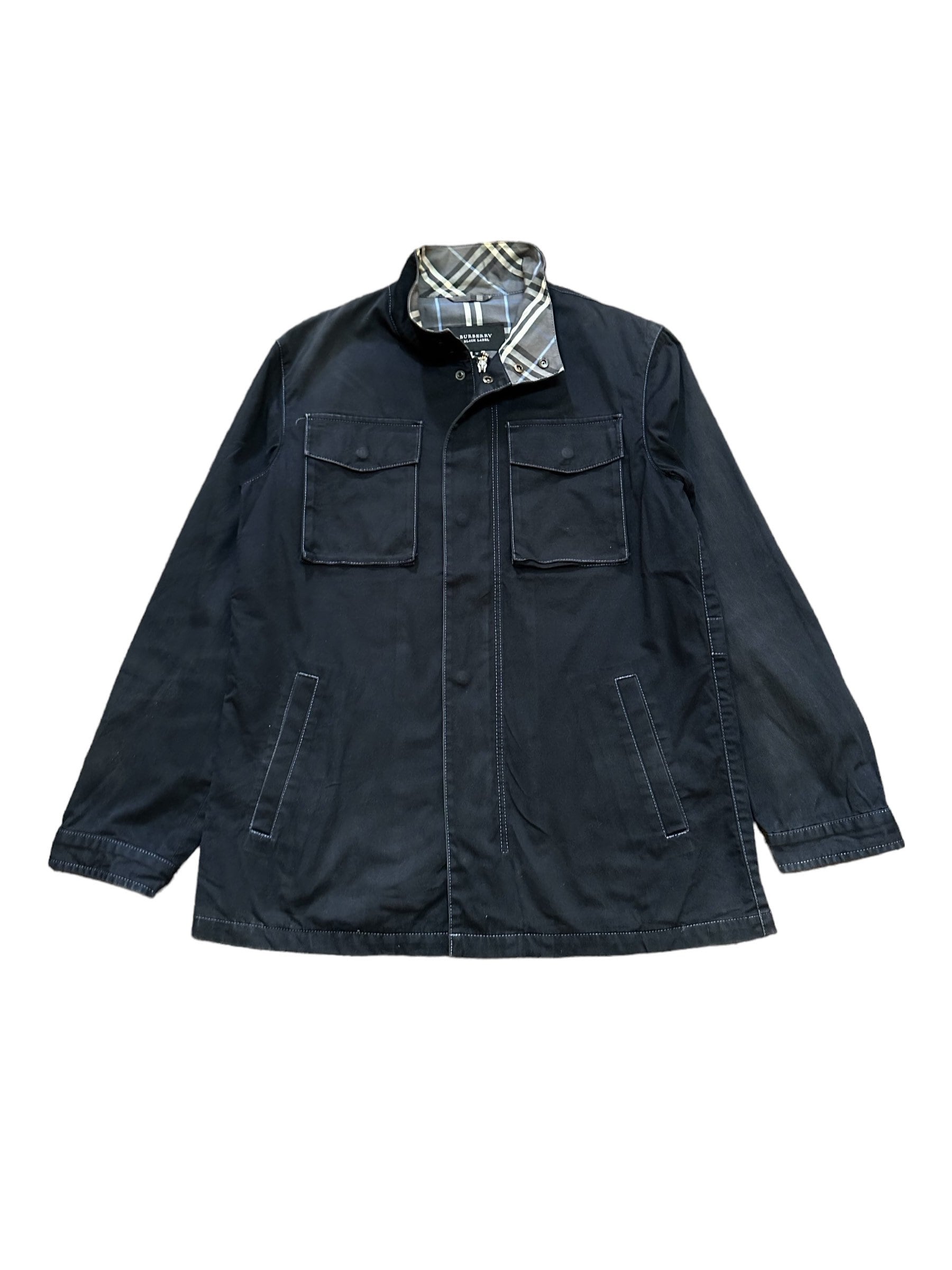 Vintage Burberry Black Label Double Pocket Jacket Nova Check Vintage Burberry Black Label Double Pocket Jacket Nova Check
