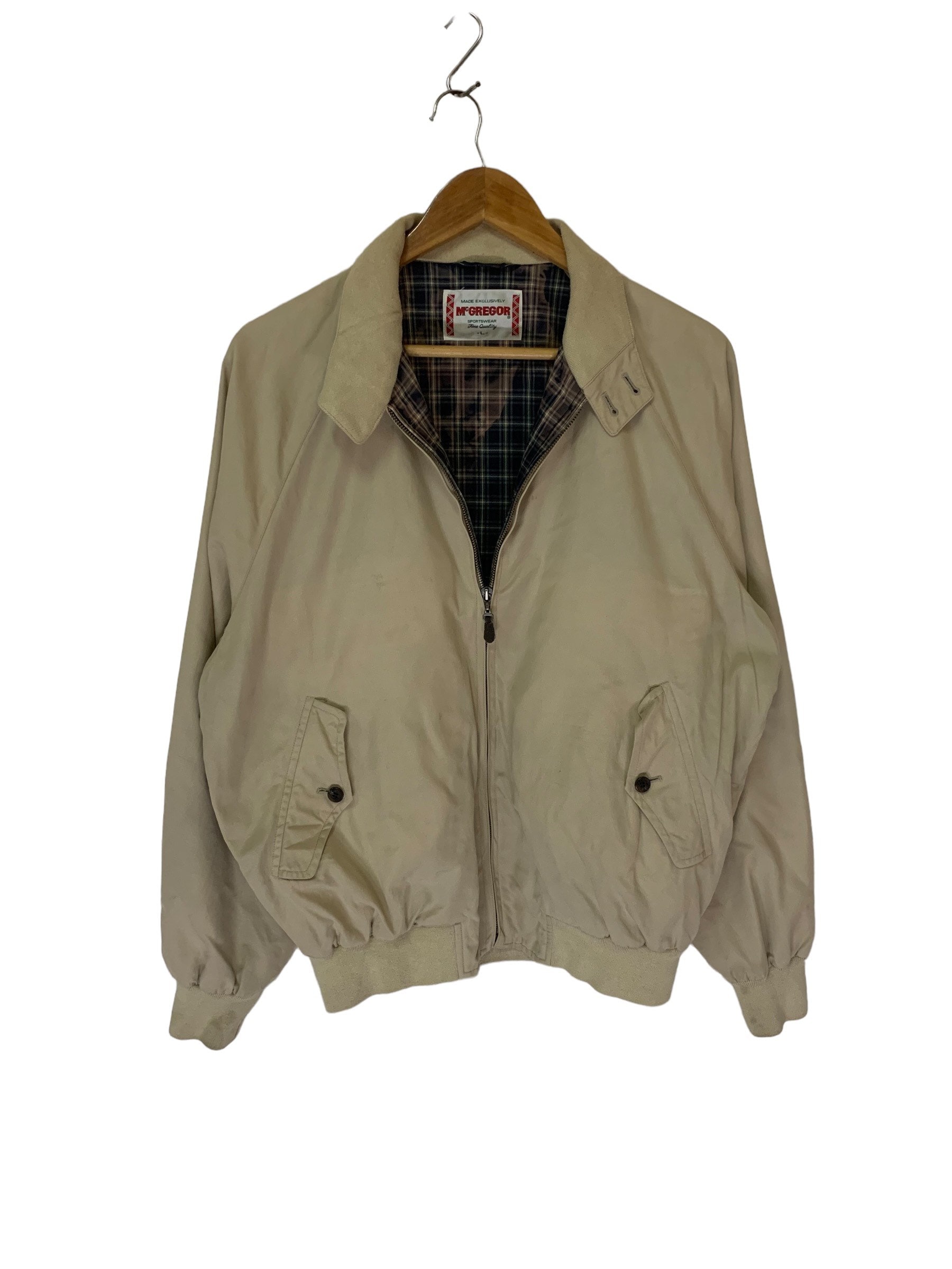 Vintage Mcgregor Harrington Jacket Mens Jacket England Style Vintage Mcgregor Harrington Jacket Mens Jacket England Style