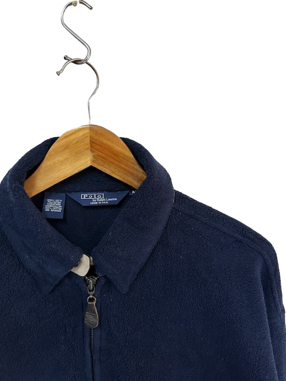 Vintage 90s Polo Ralph Lauren Fleece Jacket Full Zipper