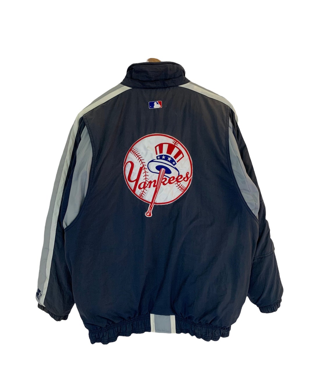 Vintage 90s New York Yankees Starter Jacket Faded Coat Vintage 90s New York Yankees Starter Jacket Faded Coat