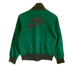 vintage nike swoosh sweater big logo full zipped small size hip hop swag