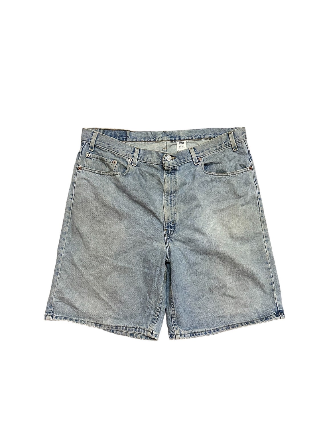 Vintage levis 550 denim shorts jeans rare design faded jeans, photo 1 of 5
