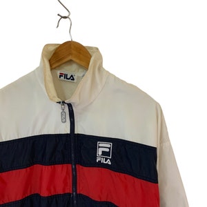 vintage 90s fila windbreaker jacket sports retro jacket sports fashion full zip