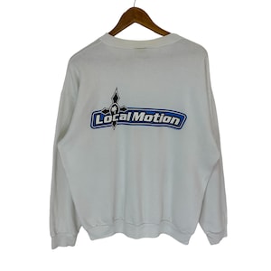 vintage 90s local motion surfboard sweatshirt big logo surf jumper