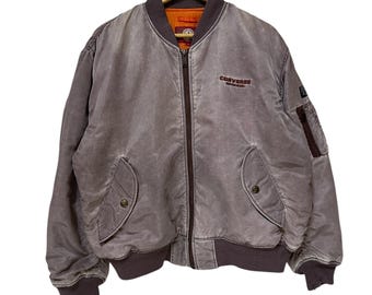 vintage converse ma1 bomber jacket distress jacket nice design