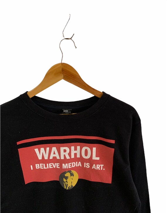 Vintage Andy Warhol Sweatshirt Big Logo Uniqlo Jumper