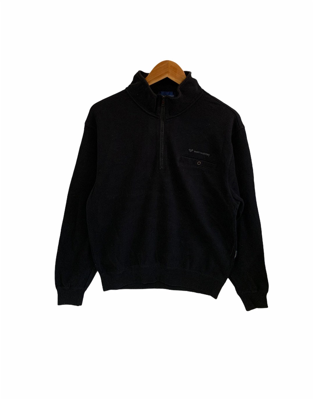 Vintage 90s Mario Valentino Sweatshirt Half Zip Mens