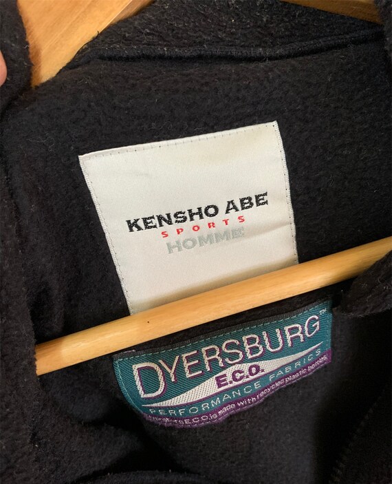 Vintage 90s Kensho Abe Sports Fleece Half Zip Jumper Pullover