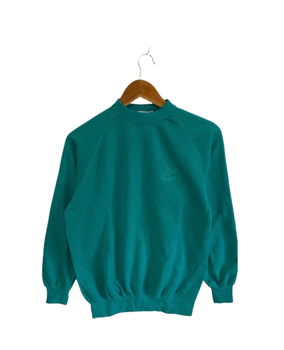 vintage 90s troy bros sweatshirt small embroidery… - image 2
