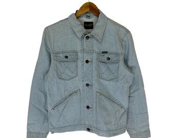 Vintage 90s Wrangler Hero Denim Jean Trucker Jacket Large - Etsy