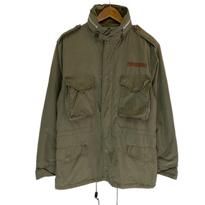 vintage avirex usn military jacket flight equipment medium size