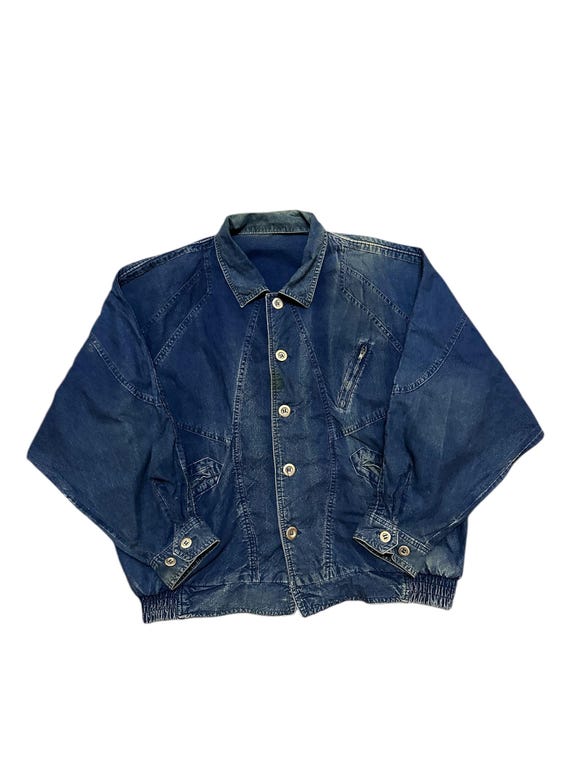 Vintage 90s moco branco cotton jacket bomber faded