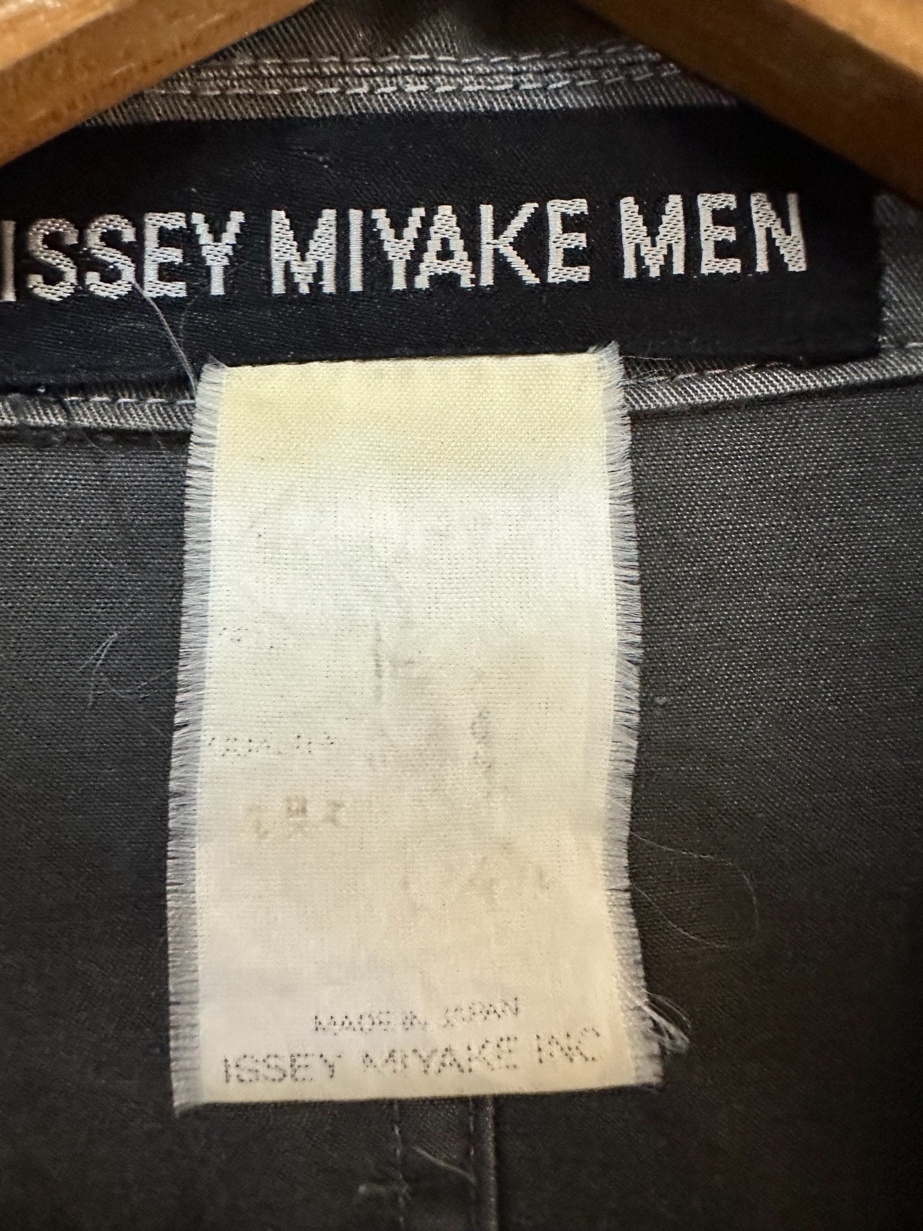 Vintage 90s Issey Miyake Men Overcoat Long Jacket Faded