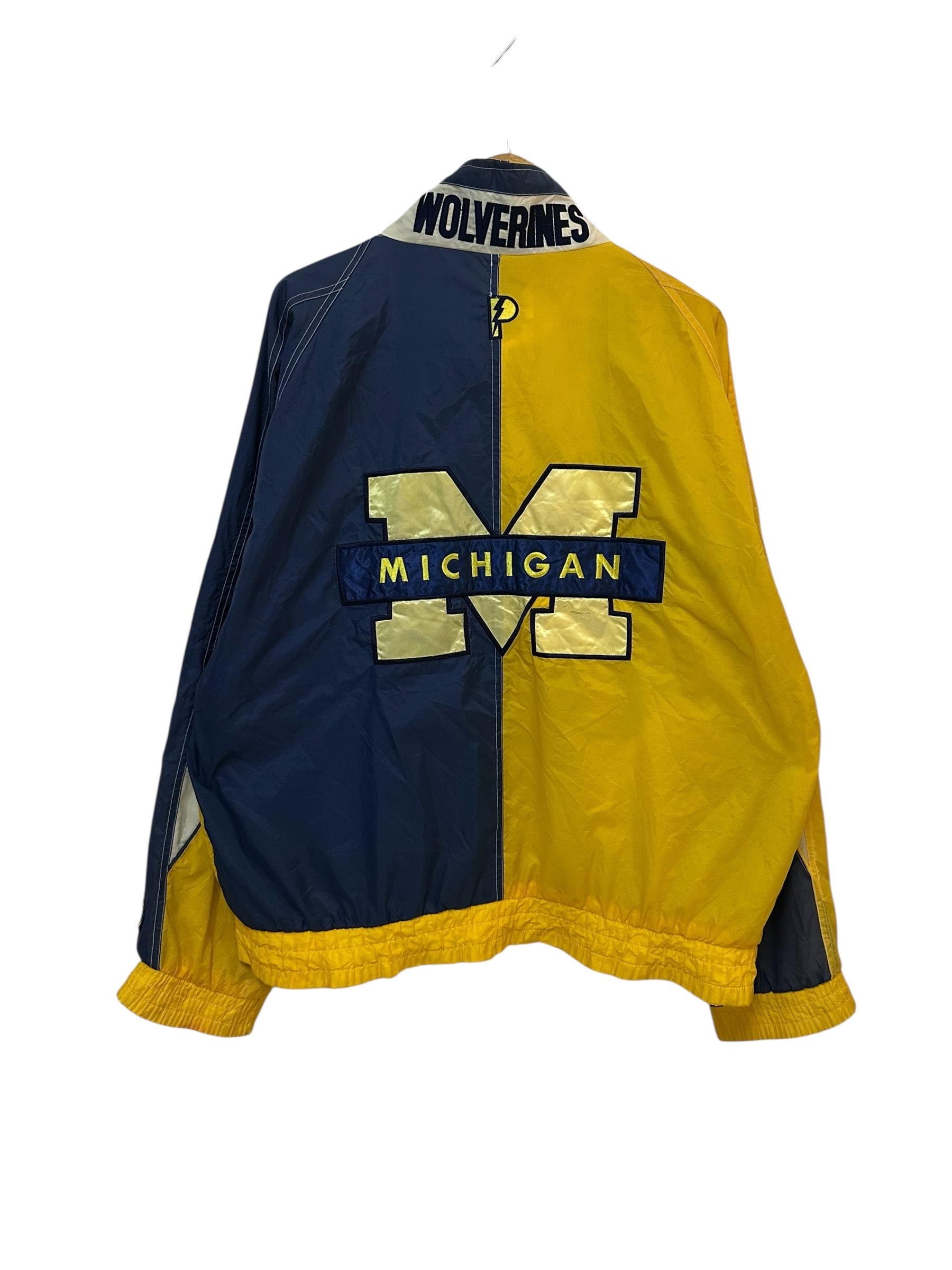 90s ミシガン・ウルヴァリンズ フットボール ジャケット L U of M - MICHIGAN WOLVERINES VINTAGE STARTER JACKET NCAA 90s