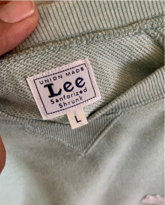 Vintage Lee Union Made Sanforized Shrunk Sweatshirt Small Logo