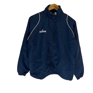 vintage 90s spalding windbreaker jacket spellout logo