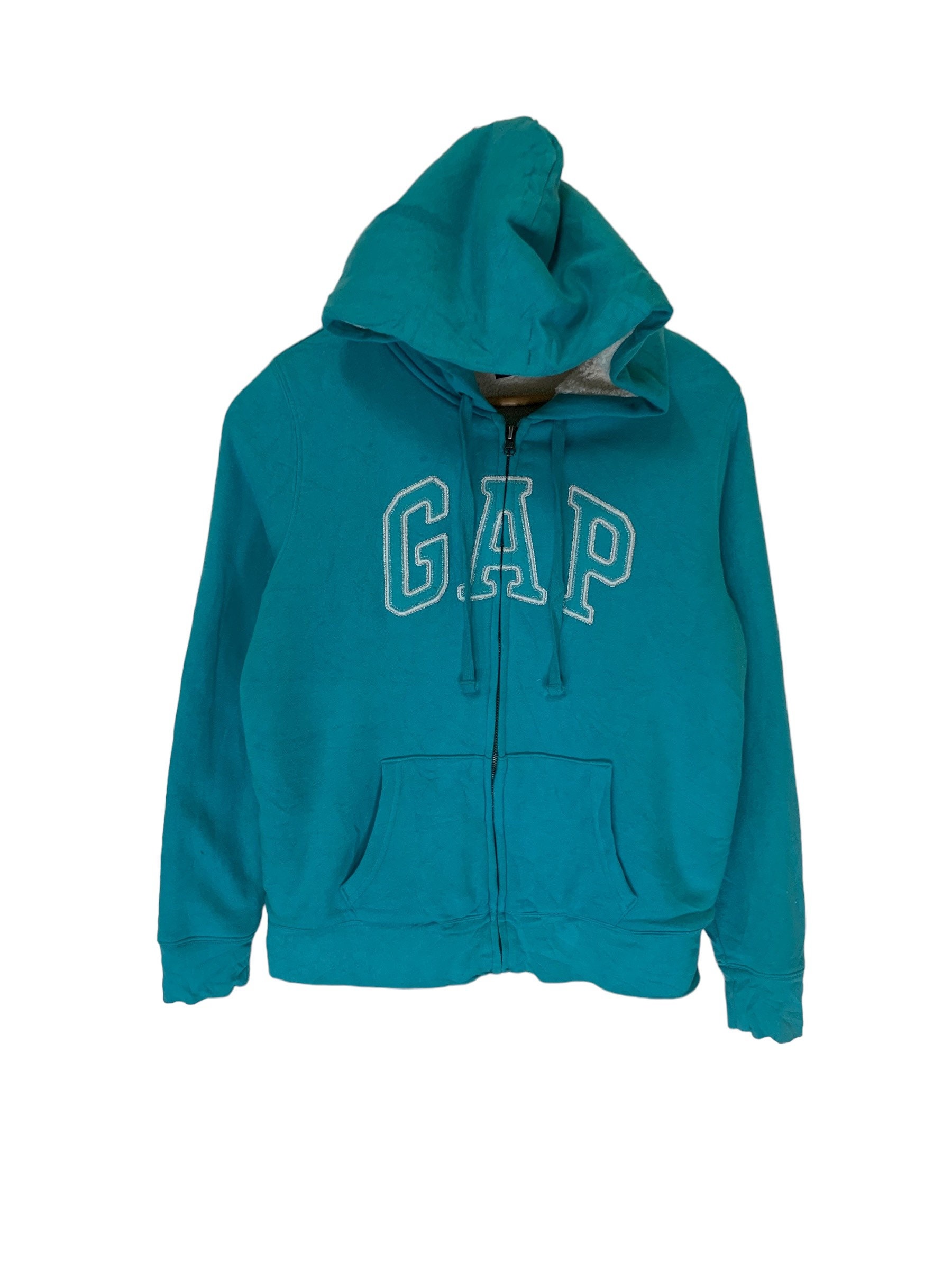 GAP Sudadera con capucha de forro polar con logotipo para hombre