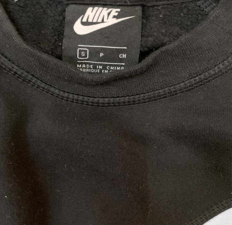 Nike Swoosh-tröja Crop Top Damtröja Liten Storlek Tröja Stor Logotyp Sport Dam bild 3