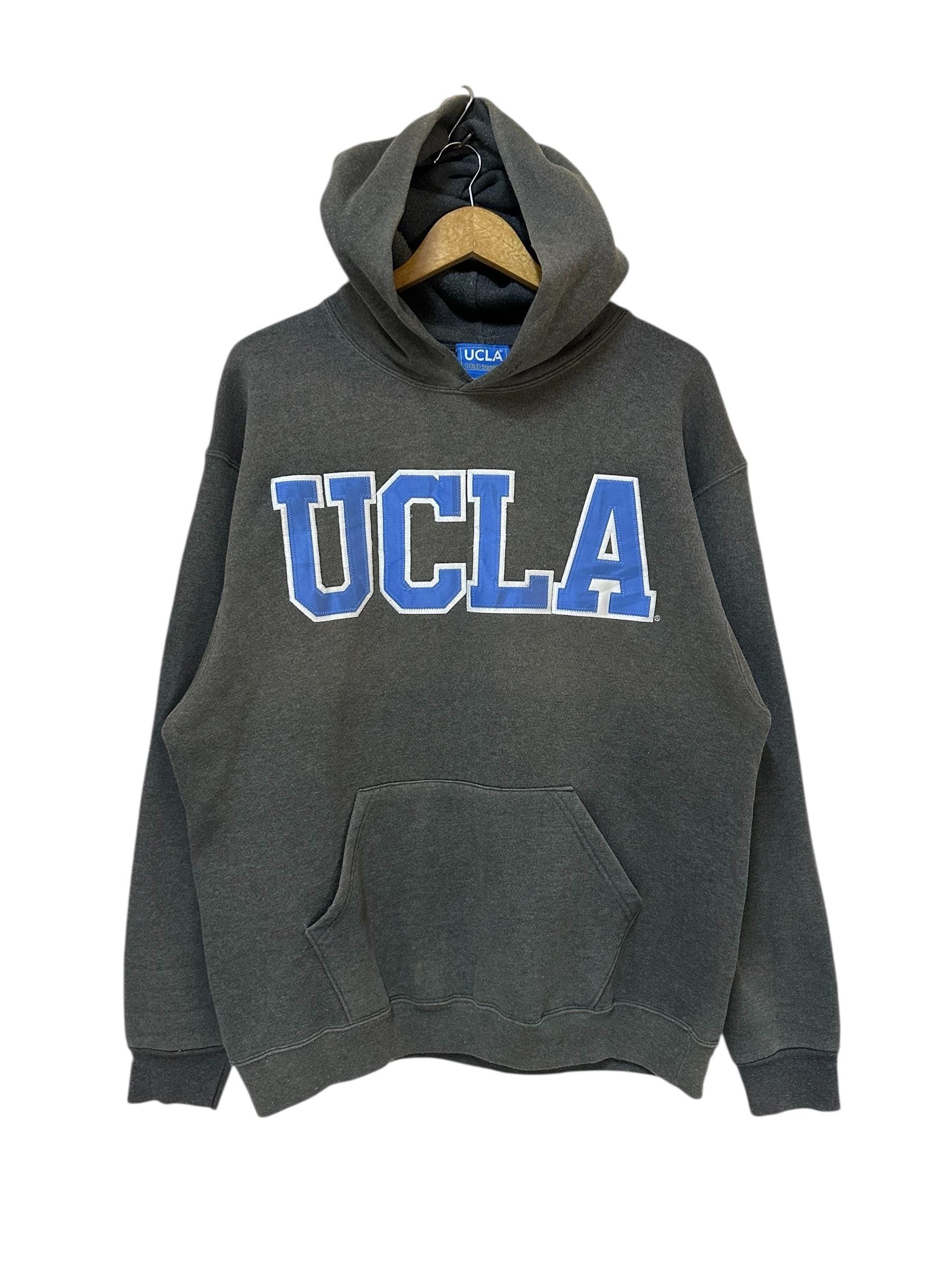 Vintage 90s Ucla Gold Standard Hoodie Big Logo Jumper Pullover