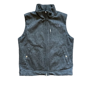vintage the north face vest wool jacket