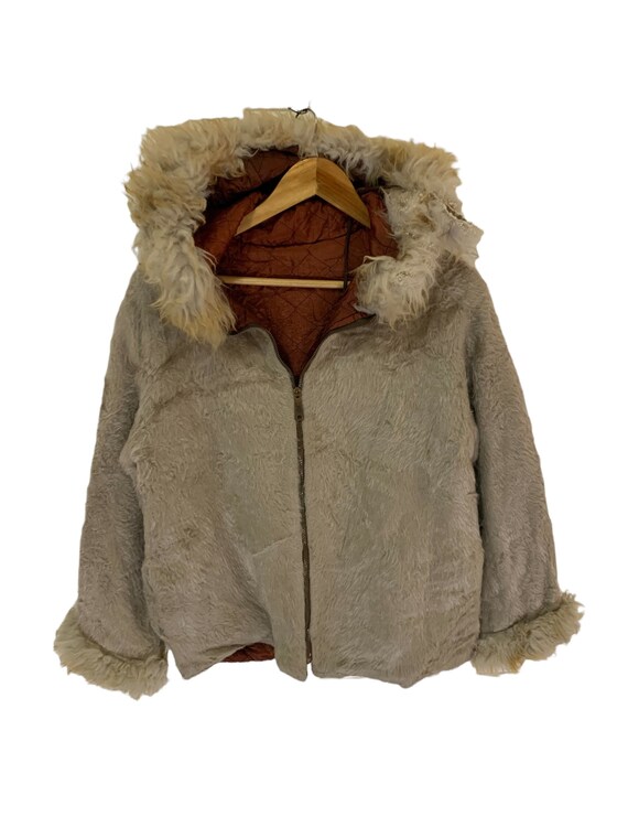 ジャケット・アウター AMERI VINTAGE HOOD FAKE FUR COAT Ameri（アメリ）の「HOOD REVERSIBLE FAKE FUR COAT（ムートン