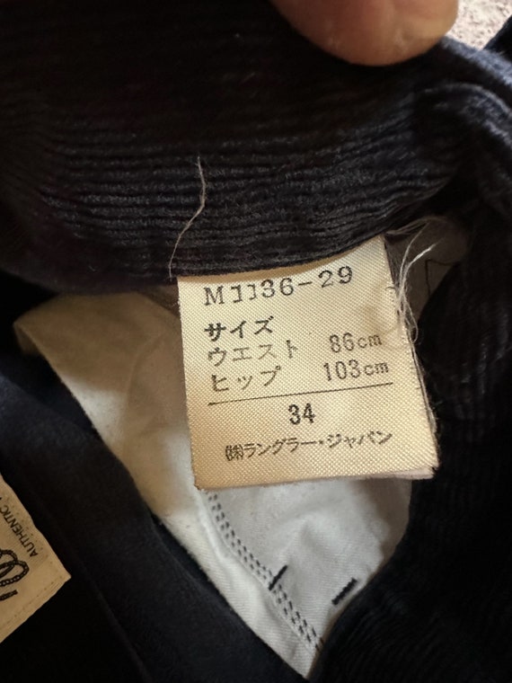 vintage 90s wrangler corduroy pants made in japan… - image 8