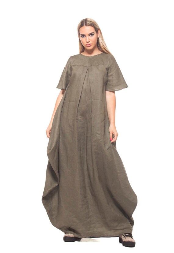 linen hippie dress