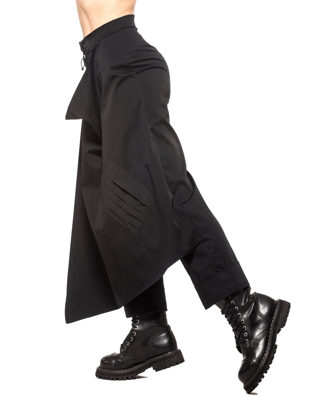 Woman Skirt Pants Loose Rave Grunge Skirt Trousers Pant Wide Etsy
