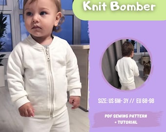 Baby Bomber Jacket PDF Sewing Pattern