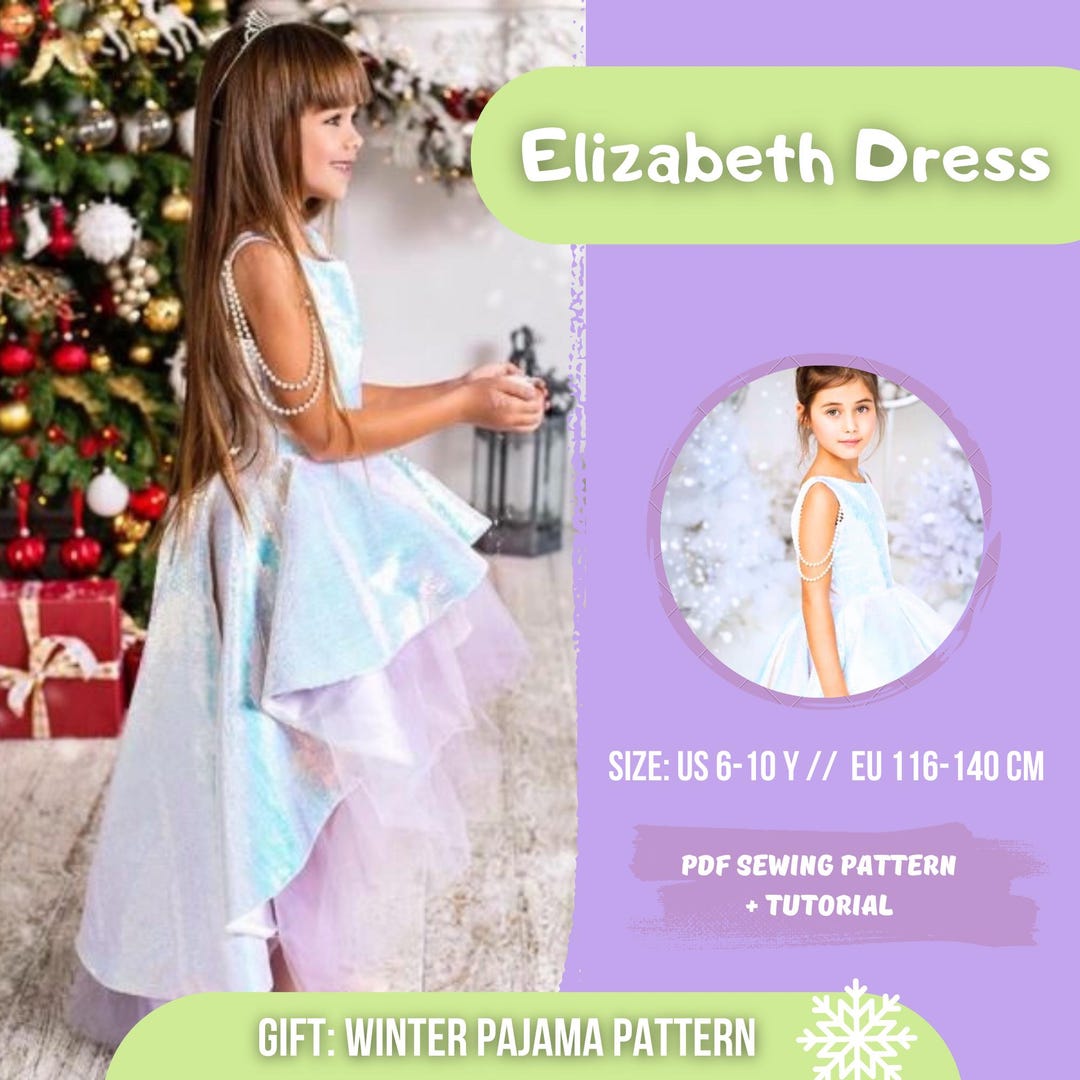 Pageant Dress Pattern | Birthday Dress PDF Sewing Pattern | Flower Girl ...