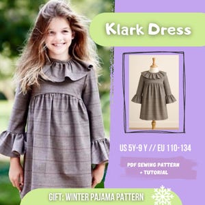Easy Ruffled Dress Sewing Pattern for Beginners | Frill Girls  Dress