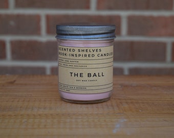 The Ball | Pride and Prejudice | Book Candle Scent | Book Inspired Candle | Literary Candle | Gift for Reader | Bookworm Gift | Soy Candle