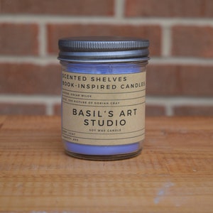 Basil's Art Studio | Picture of Dorian Gray | Book Candle Scent | Book Inspired Candle | Literary Candle | Gift for Reader | Soy Candle