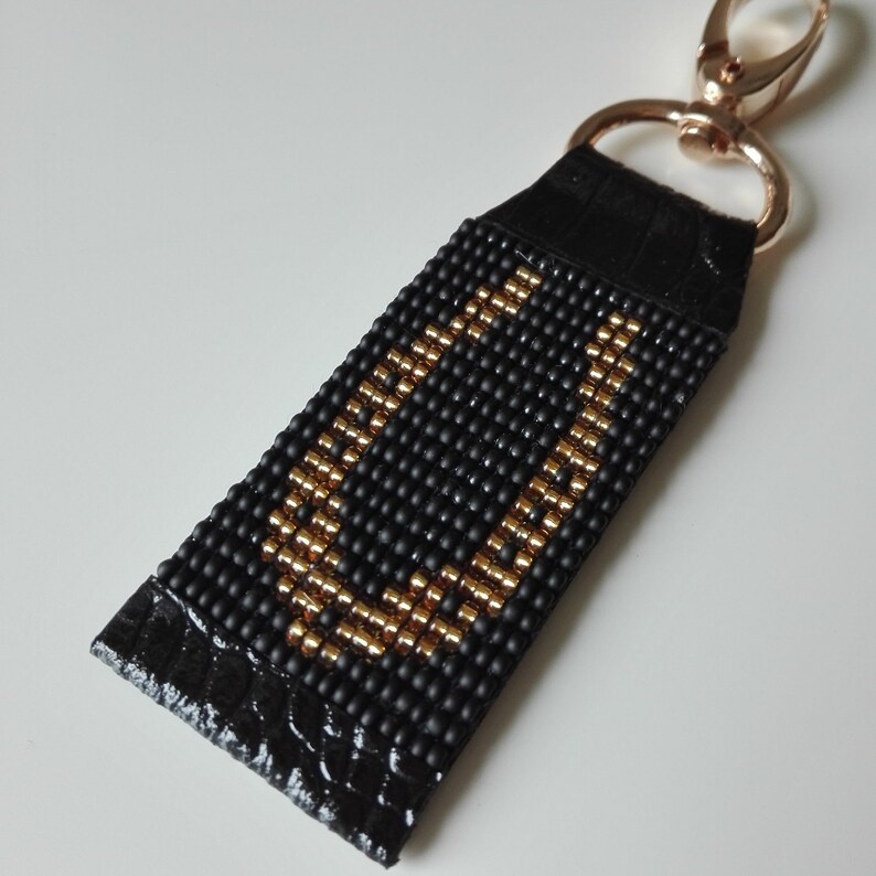 LUCKY HORSESHOE KEYCHAIN/Leather Keychain/Horseshoe Etsy