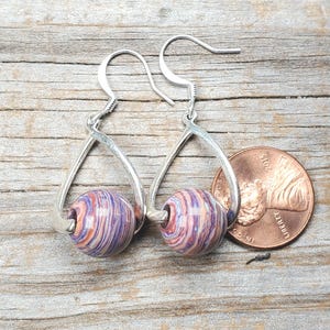 Mulit-Color Calsilica Earrings, Hypoallergenic earwire options