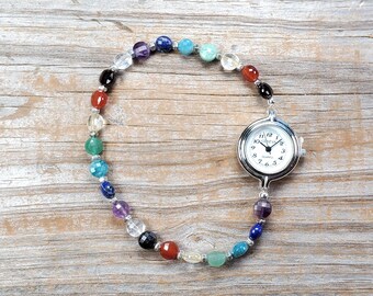 Women\'s Pedre Crystal stone bracelet watch Vintage Pedre 17J Ladies Watch Cabochon Rhinestones Multi  main image 3