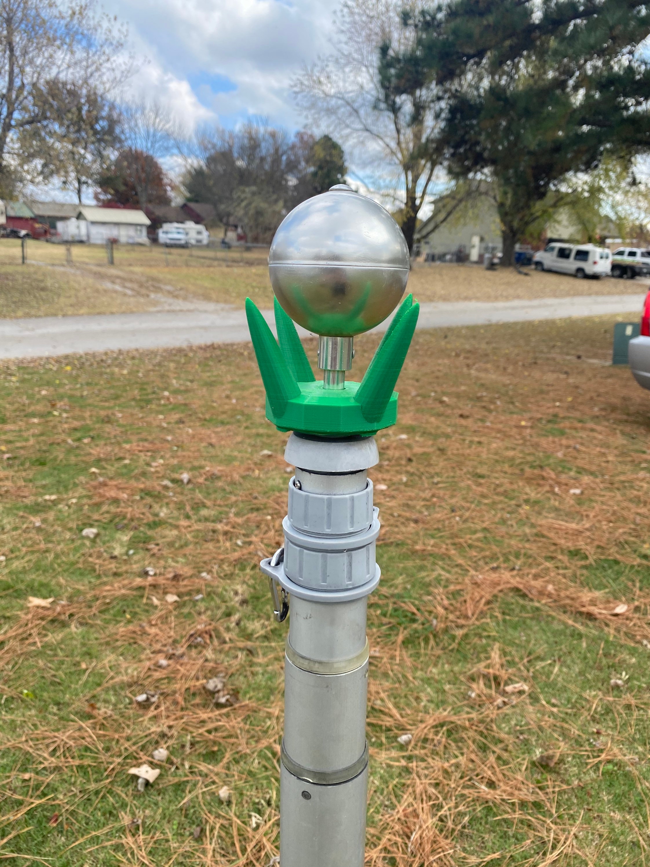 Flagpole Christmas Tree Magic NO flagpole or lights included Etsy