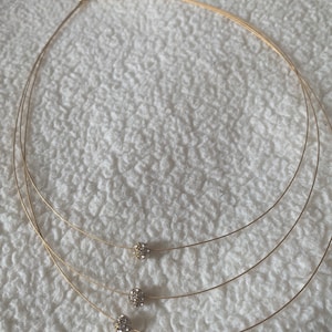 Gold ball fashion choker necklace